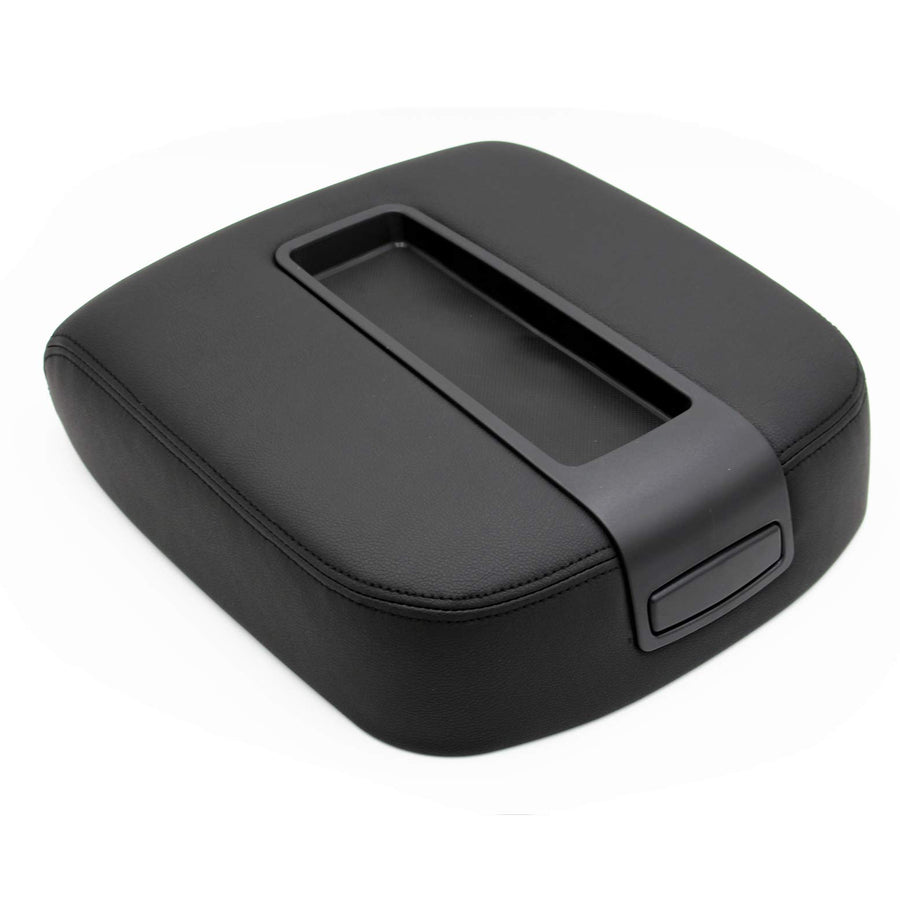 Black Armrest Cover Center Console Lid for Chevy Avalanche Silverado Tahoe GMC Yukon XL Sierra 2007-2013