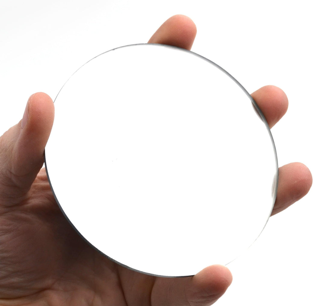 EISCO Concave Mirror - 4 Dia, 150mm Focal Length - 3mm Thick - Glass Labs