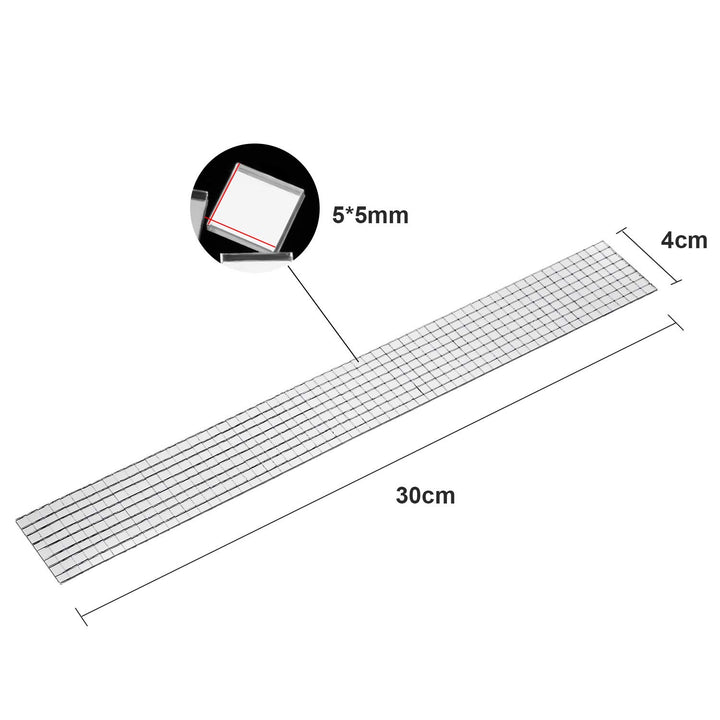 Self-Adhesive Mini Square Glass, Decorative Craft DIY Accessory Mirrors Mosaic Tiles (5 x 5 mm, 1200 Pieces)