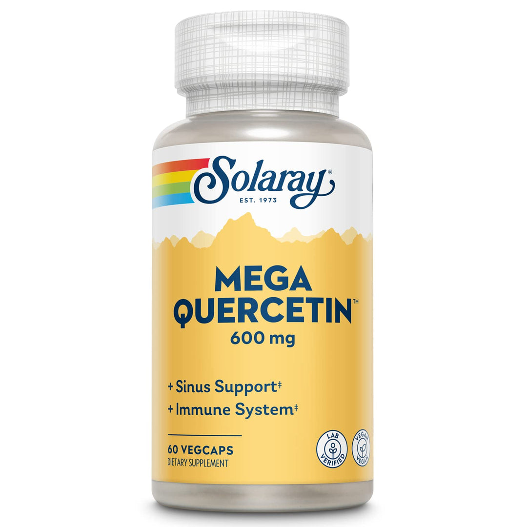 Mega Quercetin Healthy Cells, Heart, Circulatory & Respiratory System Support Bioflavonoids & AMPK Activator Non-GMO, Vegan 60 VegCaps