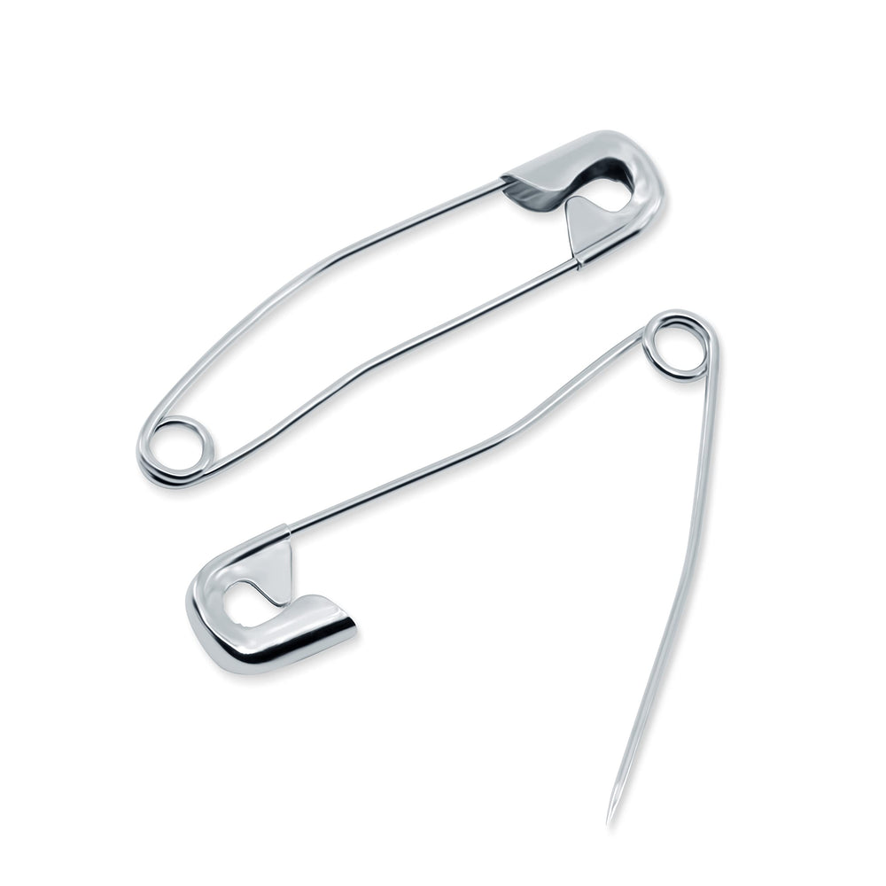 3013 Curved Basting Safety Pins, Size 3 (40-Count), Nickel
