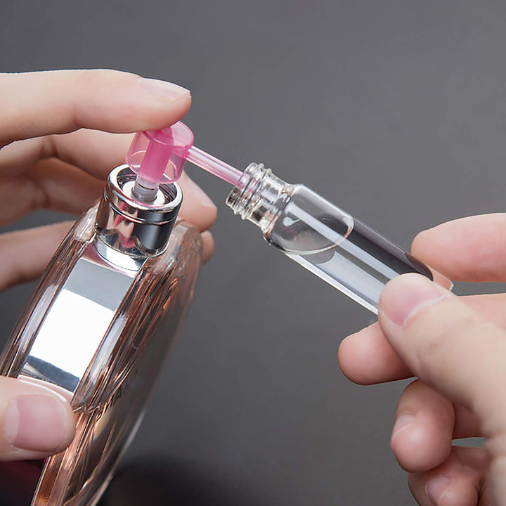 6 Pack Perfume Bottle Mini Refillable Perfume Atomizer Bottle,Empty Spray Bottle in 5 ml Compatible with 2 Pieces Perfume Dispenser Pump and 2 Funnel Filler for Travel Purse (colorful 1)