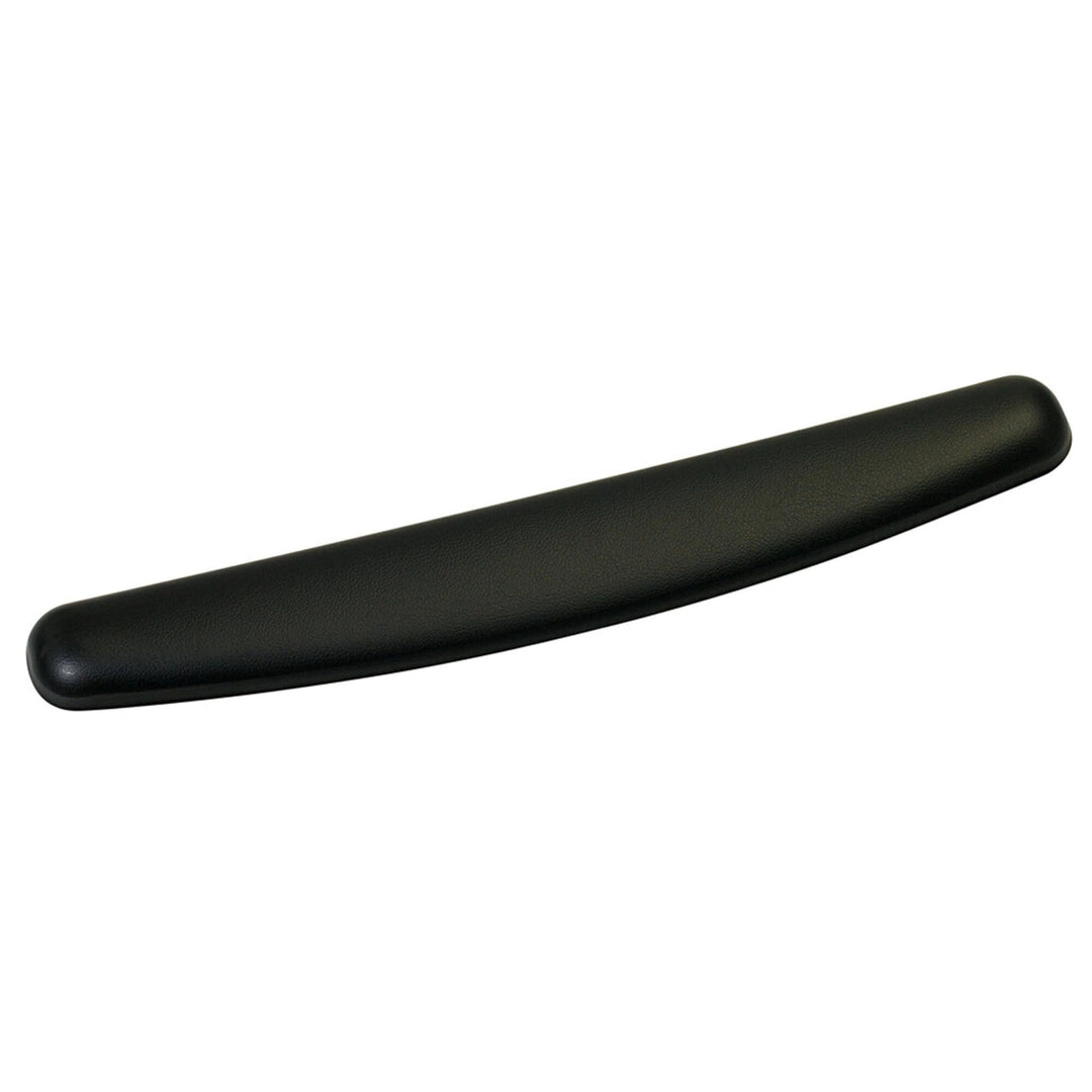 Gel Wrist Rest, Black Leatherette, 18 Inch Length, Antimicrobial Product Protection (WR309LE)