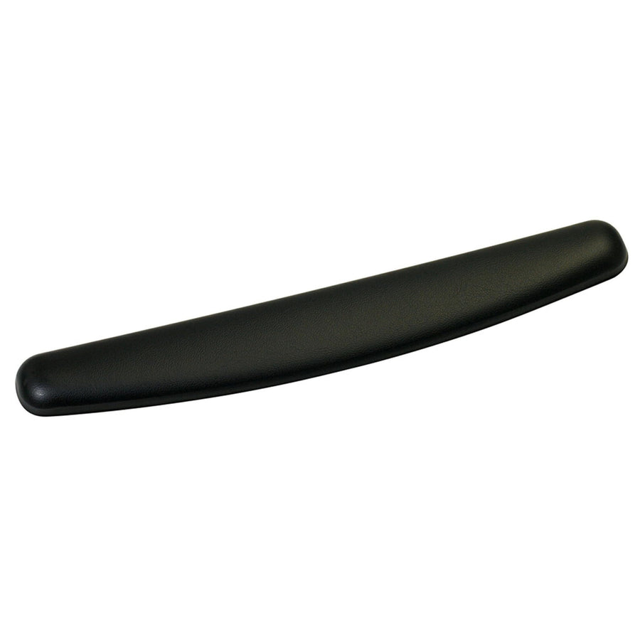 Gel Wrist Rest, Black Leatherette, 18 Inch Length, Antimicrobial Product Protection (WR309LE)