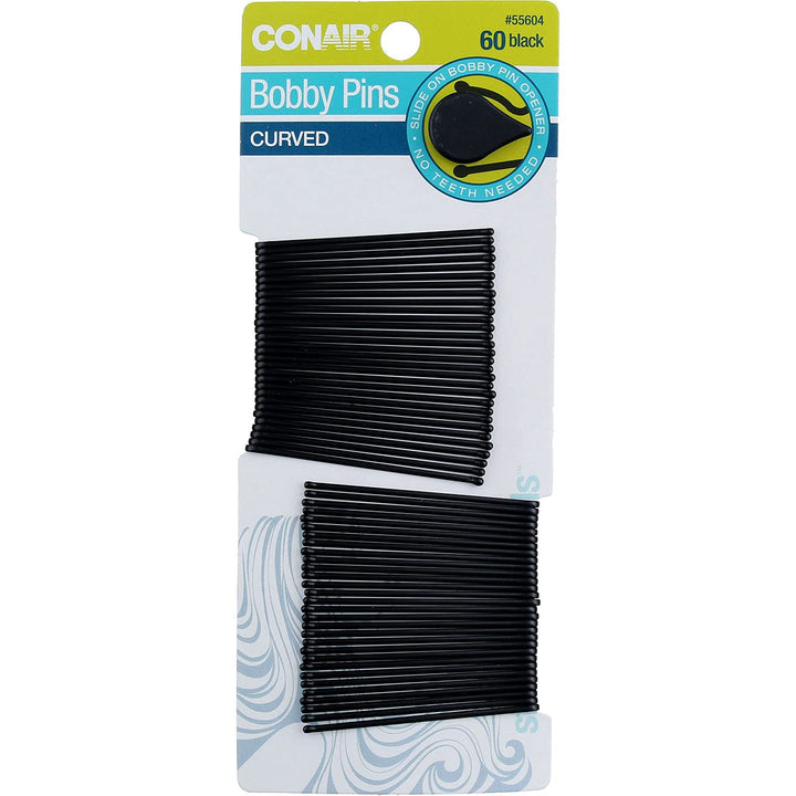 Curve Bby Pins Blc Size 60ct Curve Bobby Pins Black 60ct