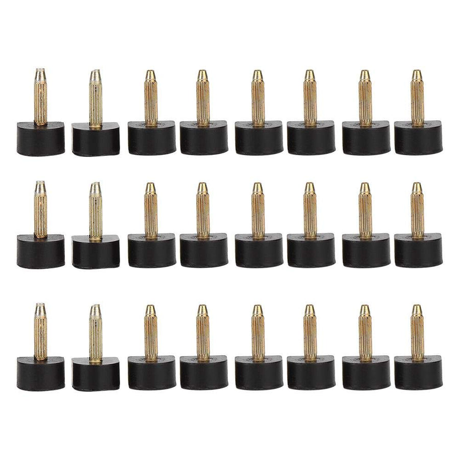 High Heel Tips Replacement,Heel Tip, High Heel Tip Non-Slip 24Pcs Heel Dowels Protector for Races, Weddings, Formal (13x13mm)