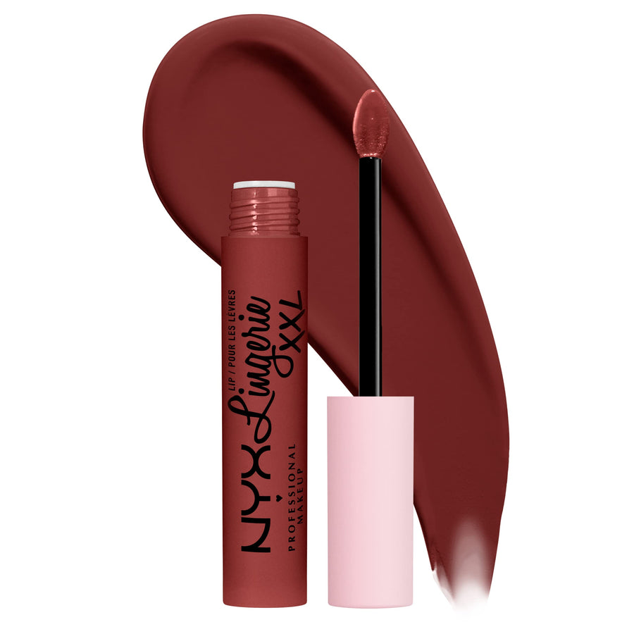 PROFESSIONAL MAKEUP Lip Lingerie XXL Matte Liquid Lipstick - Straps Off (Reddish Brown Nude)