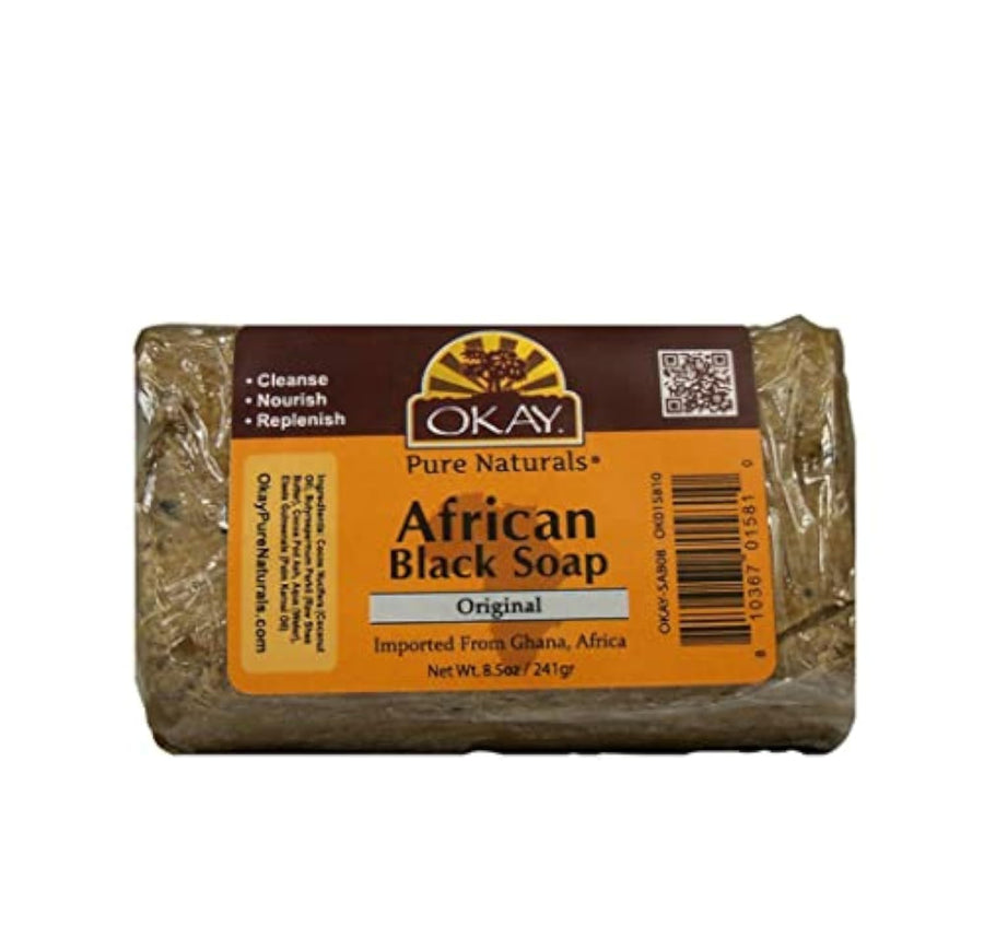 OKAY AFRICAN BLACK ORIGINAL SOAP 8.5oz / 241gr