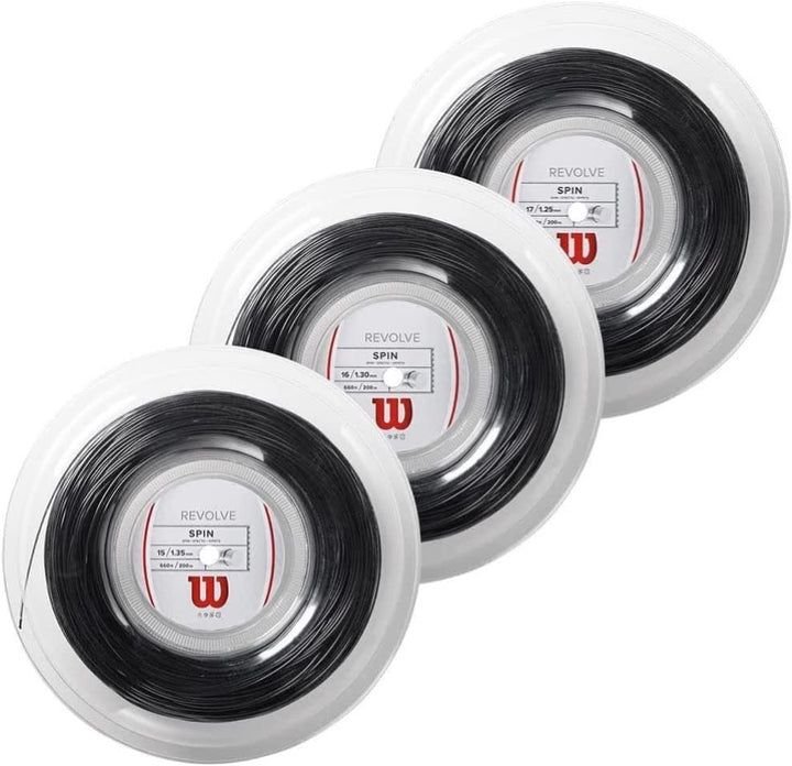 Wilson Revolve 16 Tennis String - Set, Black