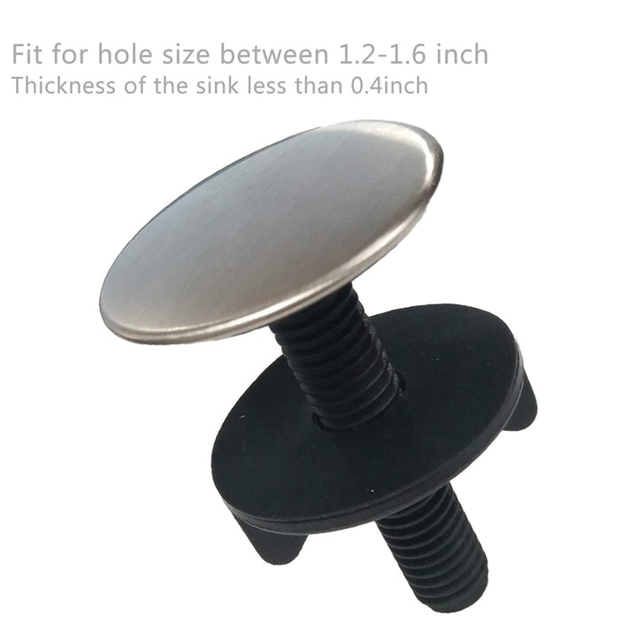 2 Pack Kitchen Sink Hole Cover Faucet Hole Cover Kitchen Sink Tap Hole Plate Stopper Cover Blanking Metal Stainless Steel Plug