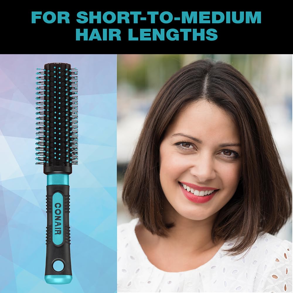 Salon Results Round Brush - Nylon Bristle Hairbrush for Blowout Styling