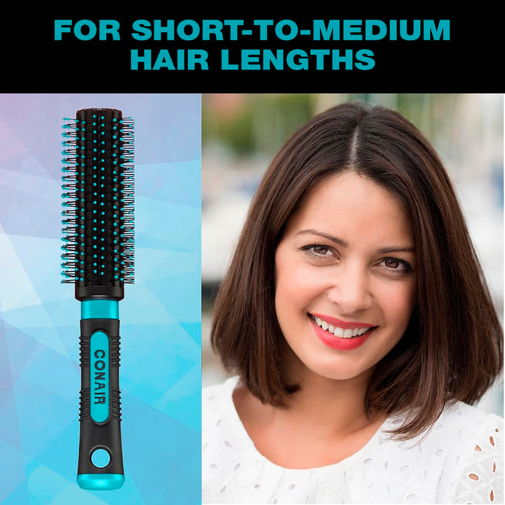 Salon Results Round Brush - Nylon Bristle Hairbrush for Blowout Styling