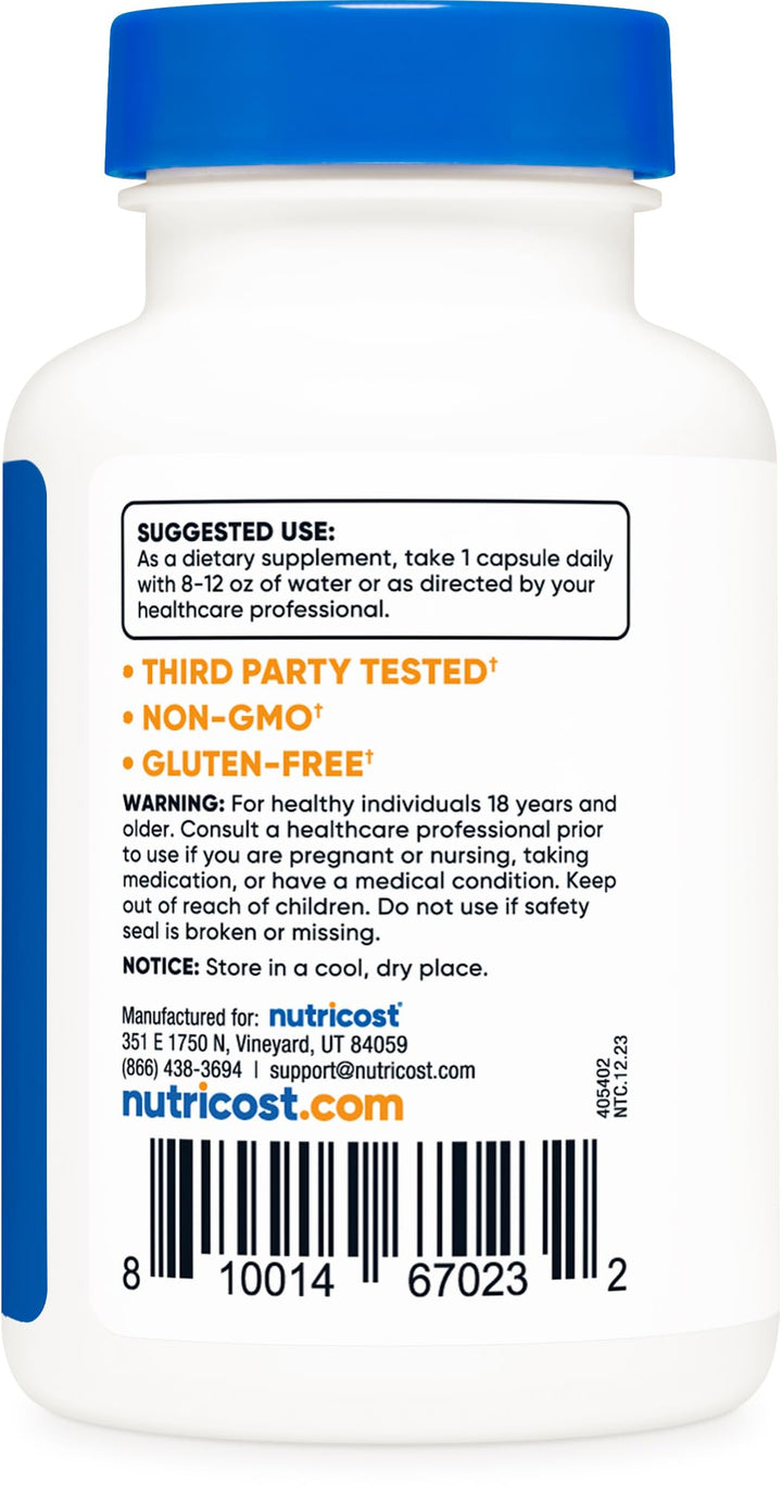 Methylfolate 1000mcg, 120 Vegetarian Capsules - Gluten Free, Non-GMO