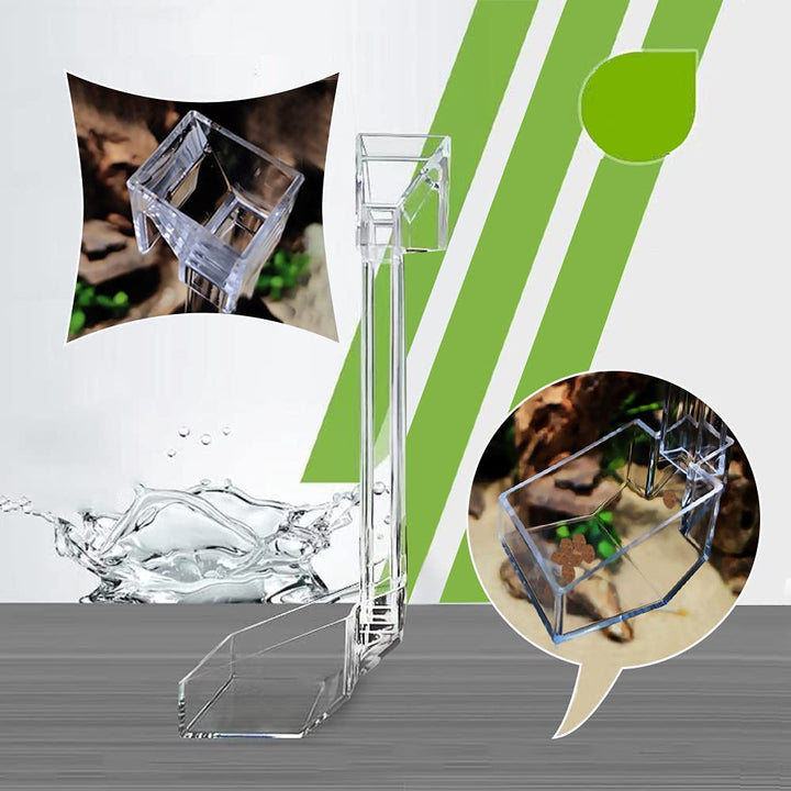 Shrimp Fish Feeding Dish, Aquarium -Sky Restaurant- Betta Feeding - Prevent Food Spilling, Fish Feeder, Also Easy to Clean Up The Food Left Over, African Feeding, Dwarf Frogs Feeding