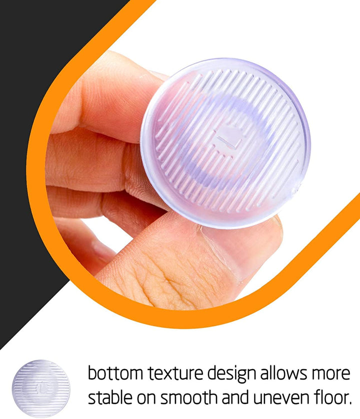 Clear High Heel Protectors for Women's Shoes, 6 Pairs/3 Size Silicone High Heels Stoppers for Grass and Uneven Floor Anti-Slip Heel Cover for Wedding Outdoors S/M/L