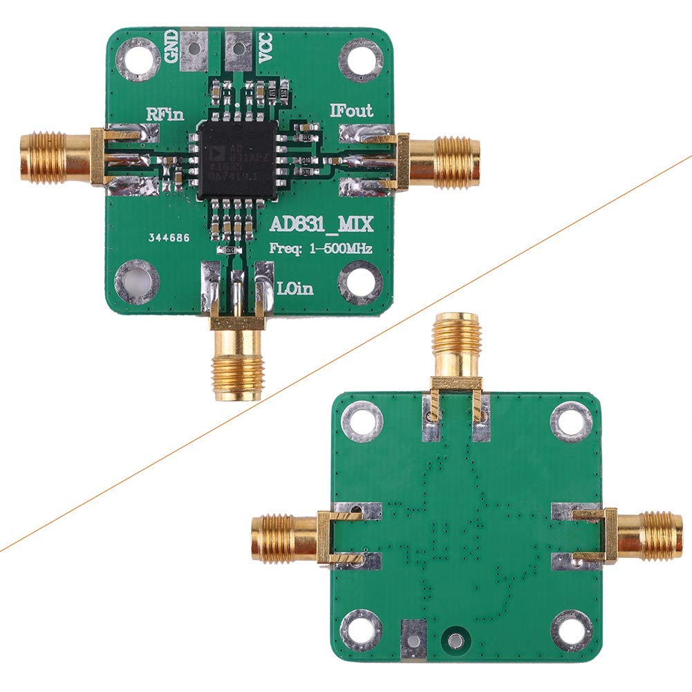 AD831 High Frequency Transducer RF Mixer Module 500MHz Bandwidth Mixing Down Mixing Dual Balanced Mixer Single Chip Radio Frequency Converter -10dBm