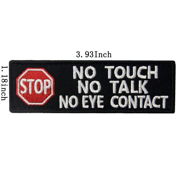 Service Dog Patch, Dog No Touch No Talk, Working Do Not Pet, Ignore Me I'm Working, in Case of Emergency Medic Paramedic Star of Life Emblem Embroidered Fastener Hook Loop Patches