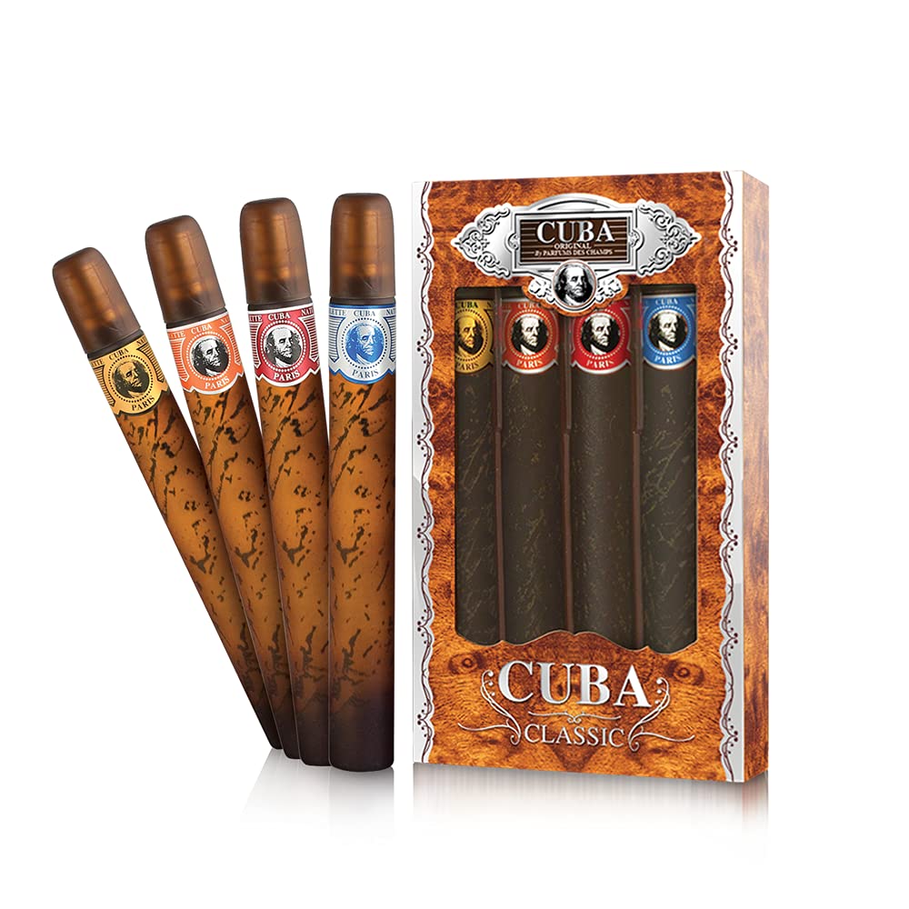 Original 4-Piece Set for Men, 4 X 1.17 Oz (Gold/Blue//Red/Orange)