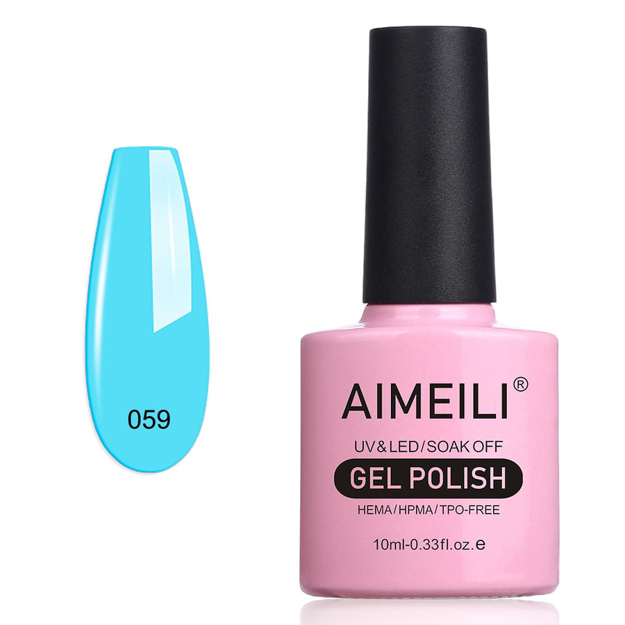 Shellac Soak Off UV LED Gel Nail Polish - Neon Pacific (059) 10ml