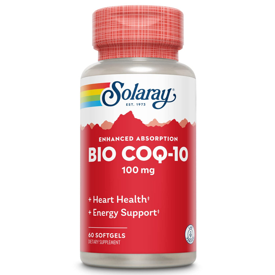 Bio CoQ-10 100 mg | Enhanced Absorption | Vitamins A & E | Healthy Heart & Cellular Energy Support (60 CT)