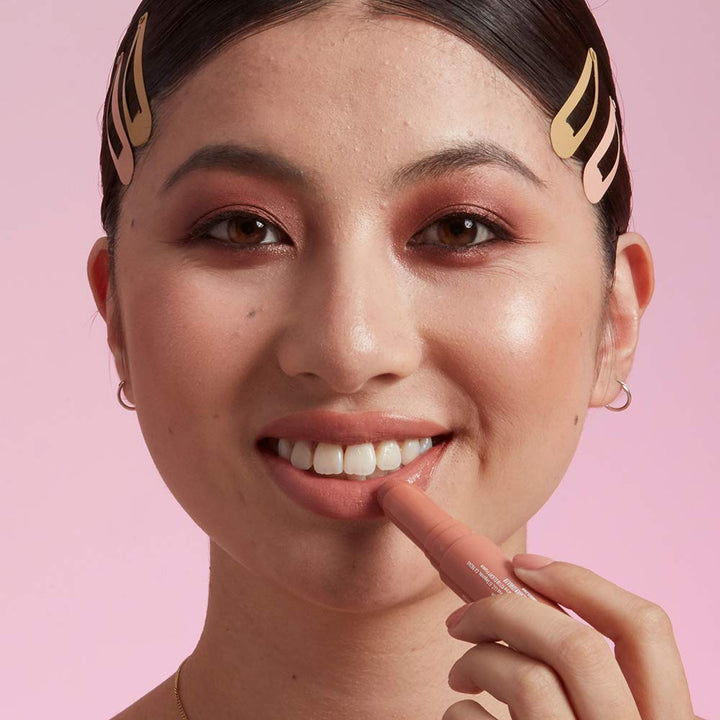 PROFESSIONAL MAKEUP Filler Instinct Plumping Lip Color, Lip Plumper Balm - Beach Casual, Nude Pink