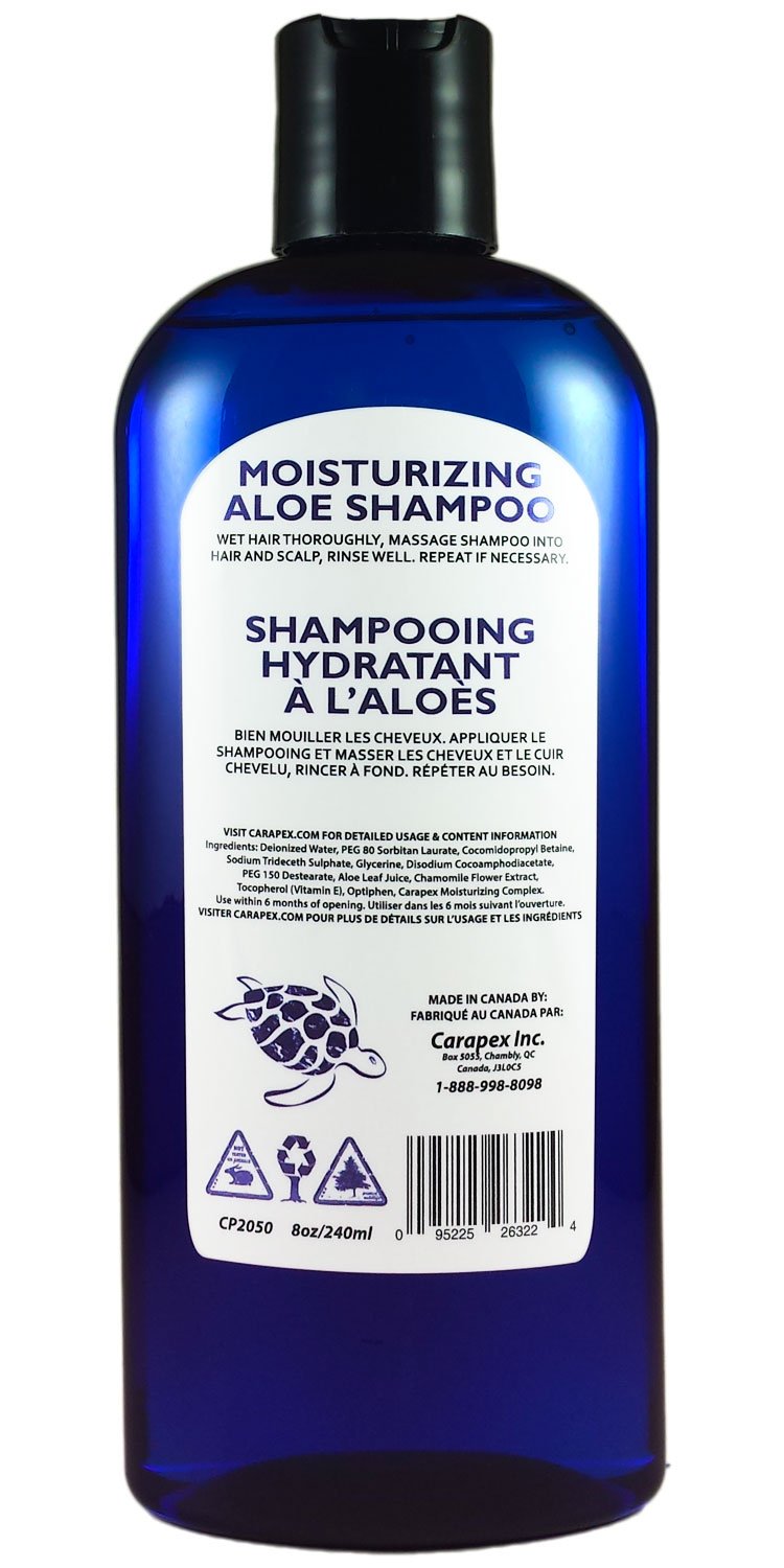 Moisturizing Aloe Shampoo | for Dry Hair & Scalp, Repairs & Adds Volume and Shine | Safe for Color Treated, Damaged & Thinning Hair, Reduces Dandruff | Paraben Free, Fragrance Free 8oz