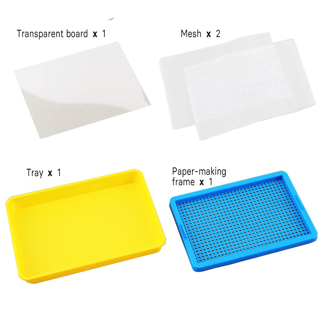 Plastic Paper Making Frame Kit Papermaking Mould, 5 x 7 Inch Paper Screen for DIY Paper Making Craft