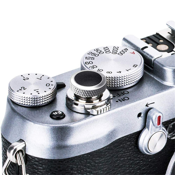 Compatible Soft Shutter Release Button Cap for Fujifilm X-M5 X100VI X-T5 X-T30 II XT30 XT3 X100F X-Pro2 X-Pro1 XT2 X-E3 X-E2S X-T20 X-T10 X100T X100S for Sony RX10 IV III II, RX1RII RX1R RX1/ GR Black