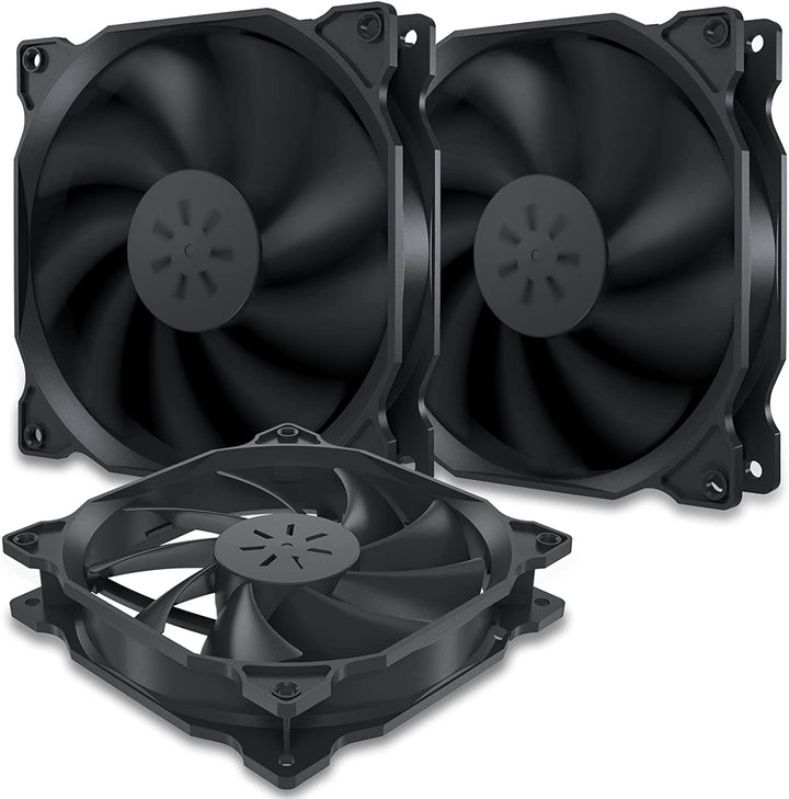 120mm PC Case Fan,High Performance,Long Life for Fan for Computer Cases Cooling,3-Pack,12BK3-3