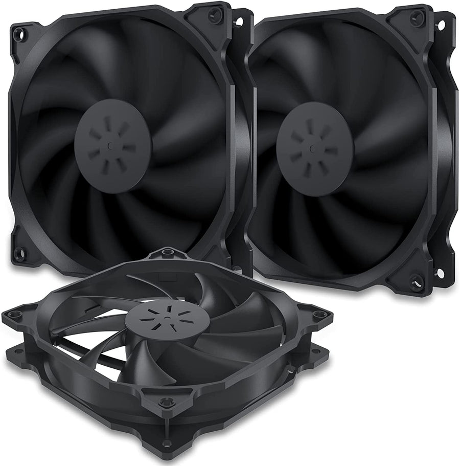 120mm PC Case Fan,High Performance,Long Life for Fan for Computer Cases Cooling,3-Pack,12BK3-3