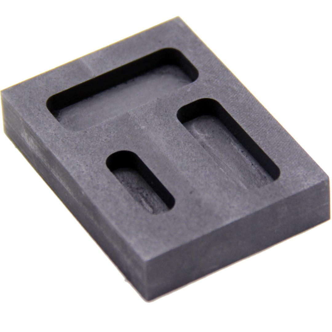 Silver Graphite Ingot Mold Crucible for Melting Casting Refining Scrap Precious Metal Jewelry, High Purity Refining Graphite, Melting Casting Mould for Gold Silver Aluminum Copper Brass Zinc