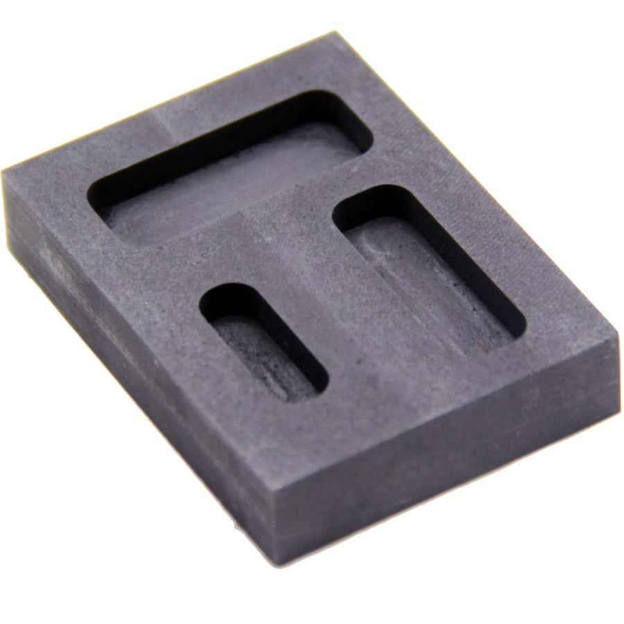 Silver Graphite Ingot Mold Crucible for Melting Casting Refining Scrap Precious Metal Jewelry, High Purity Refining Graphite, Melting Casting Mould for Gold Silver Aluminum Copper Brass Zinc