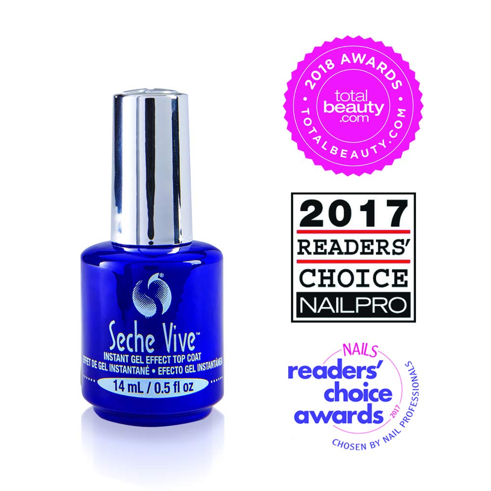 Vive Gel Effect Top Coat 0.5oz, boxed