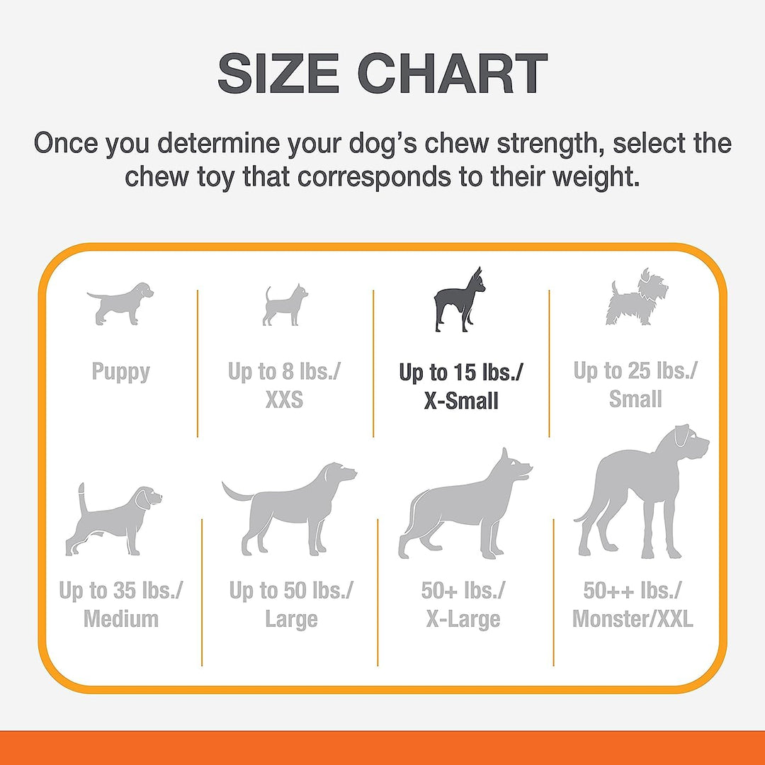 Power Chew Classic Bone Chew Toy for Dogs, Durable Dog Toys for Aggressive Chewers, Bacon Flavor, X-Small/Petite - Up to 15 lbs. (1 Count)