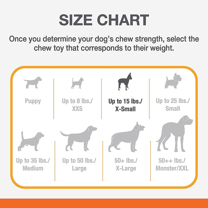 Power Chew Classic Bone Chew Toy for Dogs, Durable Dog Toys for Aggressive Chewers, Bacon Flavor, X-Small/Petite - Up to 15 lbs. (1 Count)