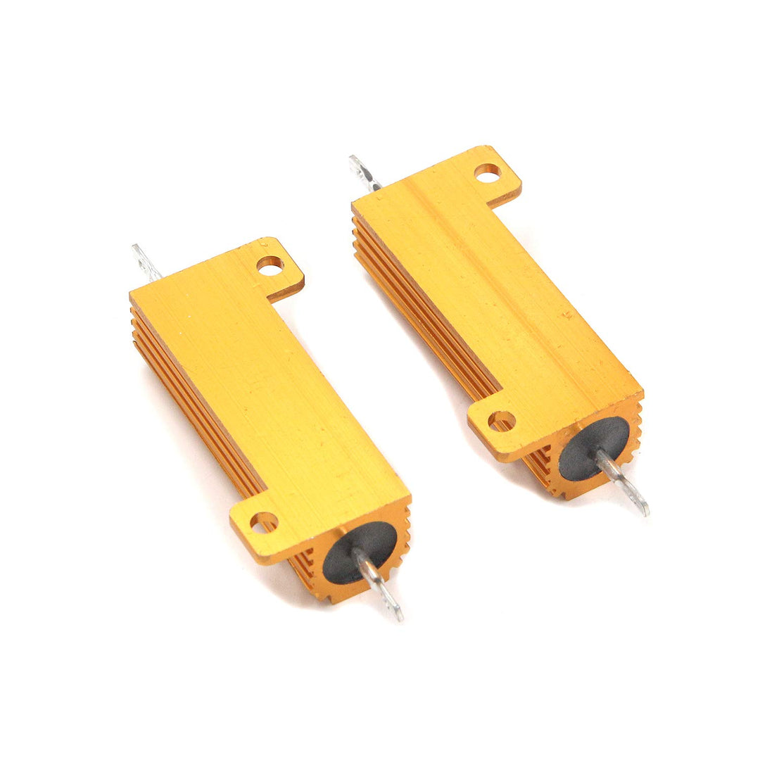 50W Watt Wirewound Resistors 25 Ohm Aluminum Case Resistor Mounted Resistor 4PCS