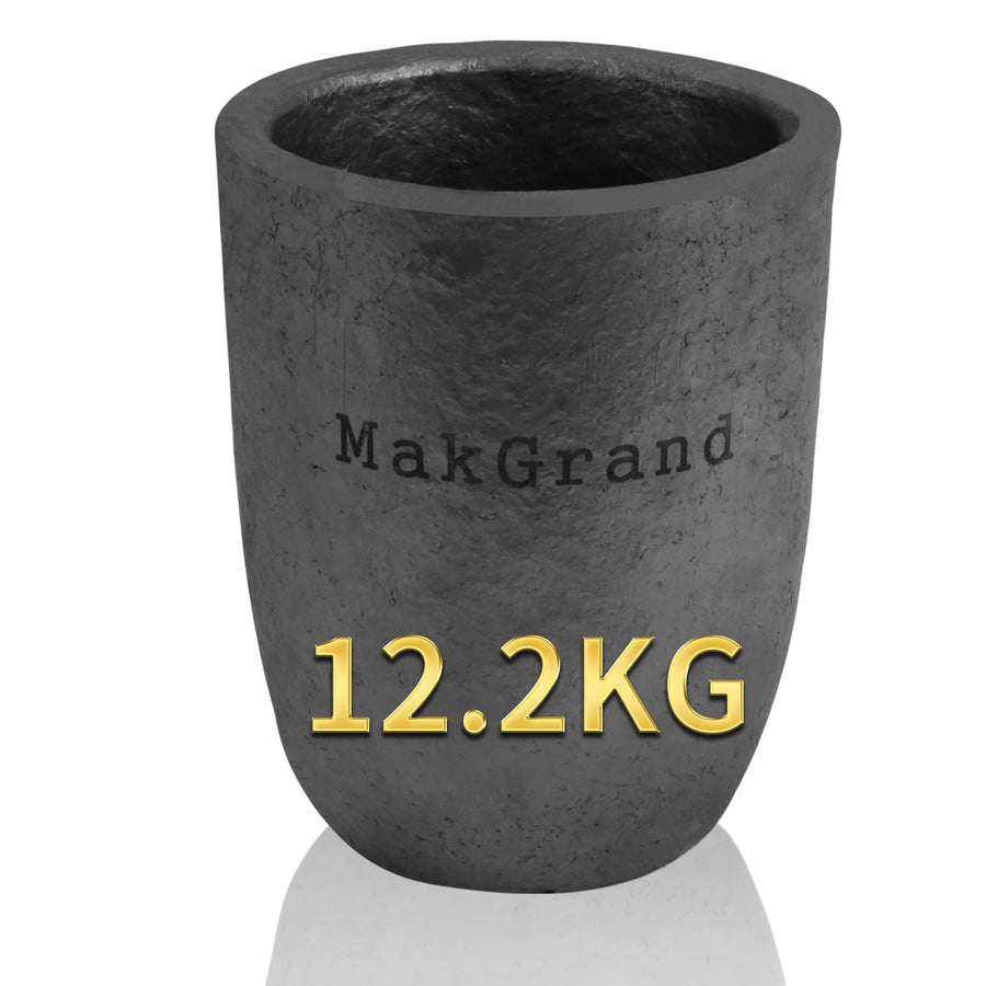 12.2KG Clay Graphite Crucibles, Melting Casting Metal, Withstand The High Temperature 1800(3272°F), Refining Aluminum Gold Silver Copper Glass, Casting Tools (12.2kg)