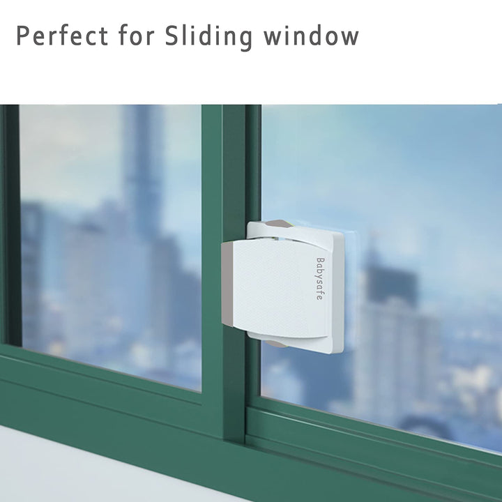 Sliding Glass Door Child Lock, 4 Pack Baby Proof Security Locks for Patio Door Window Cabinet, Child Safety Proofing Lock