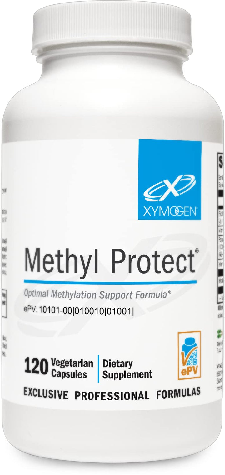 Methyl Protect - Optimal Methylation Formula with Methyl Folate, Vitamin B12 (Methylcobalamin b12), Riboflavin + B6 Vitamins - Cognitive, Homocysteine + Heart Health Supplements (120 Capsules)