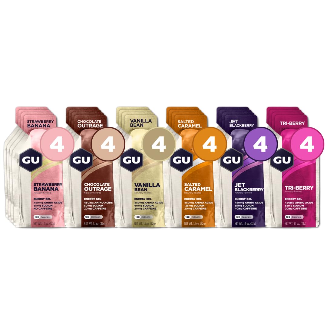 Energy Original Sports Nutrition Energy Gel, Vegan, Gluten-Free, Kosher, and Dairy-Free On-the-Go Energy for Any Workout, 24-Count, Assorted Flavors