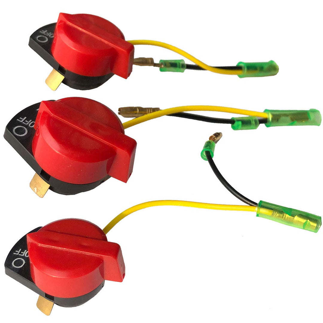 Red 3pcs ON Off Engine Stop Switch for Honda GX120 GX160 GX200 GX240 GX270 GX340 GX390 Re 36100-ZE1-015