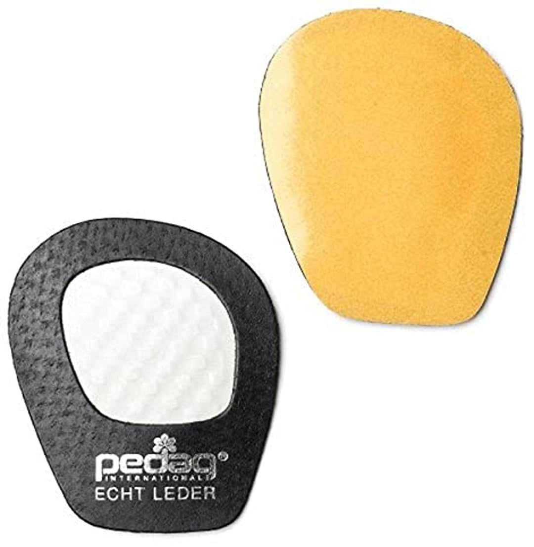 2832 Girl Self Adhesive Forefoot Grip for Pumps and Sandals, Black Leather, One Size Fits All