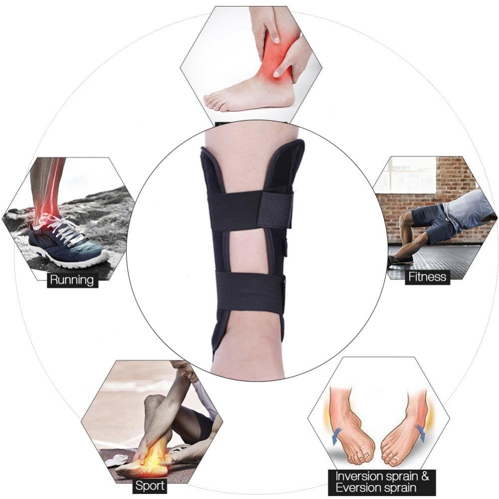 Breathable Foot Drop Orthosis Ankle Brace Support Protection Sprain Splint Arthritis Recovery Osteoarthritis of the Achilles Tenosynovitis and Plantar Fasciitis(M)