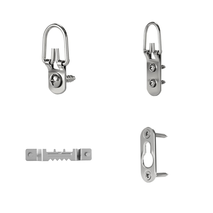 OOK by Hillman 59242 Zinc Ring Assorted Hanger and Picture Frame Back Kit, 32 Piece