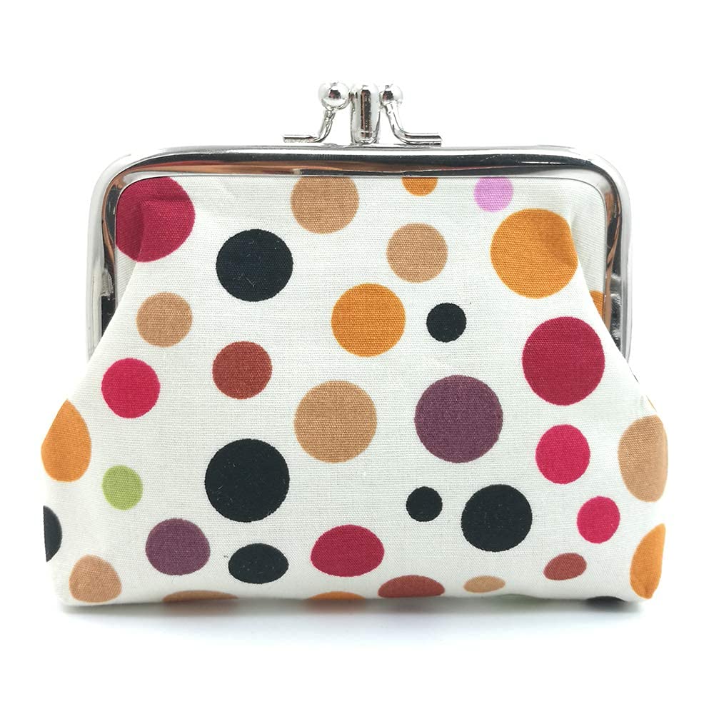 Cute Buckle Coin Purses Vintage Pouch Kiss-lock Change Purse Wallets