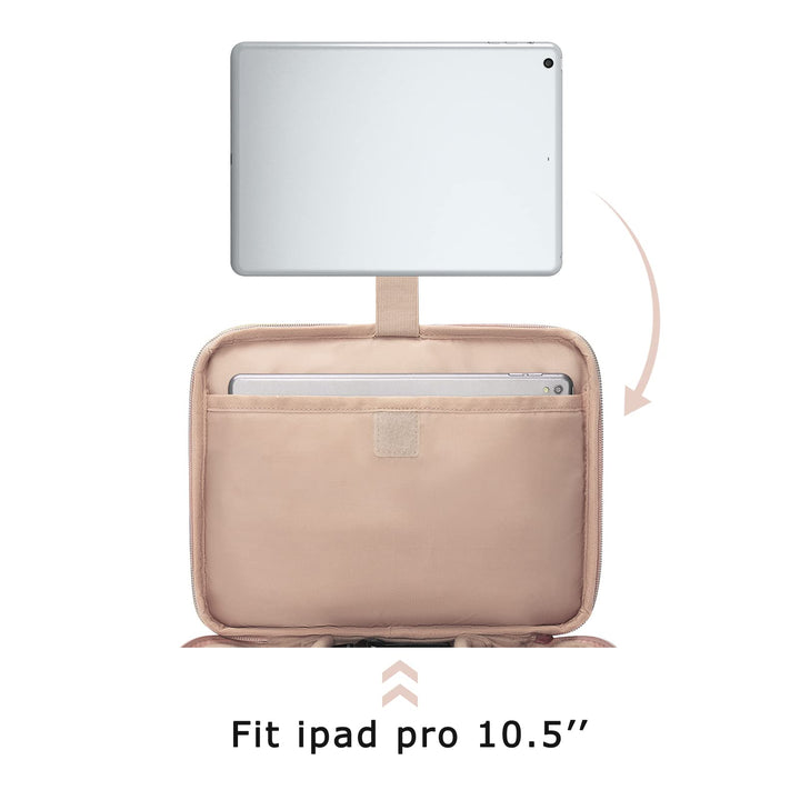 Electronic Organizer,Large Double Layer Travel Bag for Women,Electronics Accessories Storage Cases for iPad,Cables,Chargers,Hard Drive,Game Cards,Gift for Her