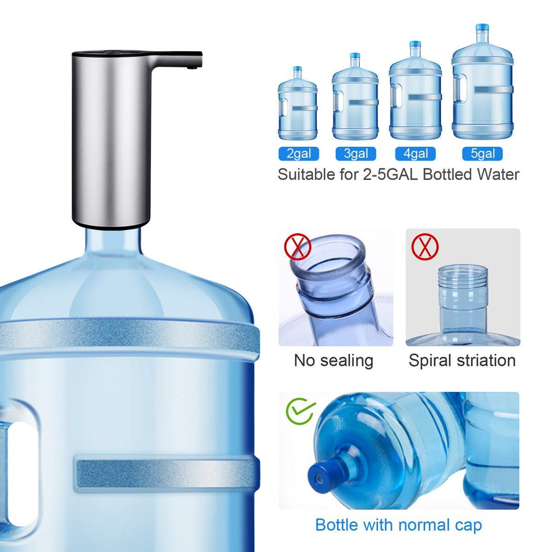 Auto Bottled Water Pump with Volume Control Water Dispenser Rechargeable Gallon Water Bottle Jug Dispenser Pump.