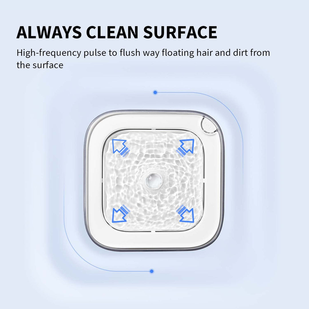 Automatic Pet Water Fountain, with Anti-Dry Burning Pump, Smart/Normal Modes, Water Level Window, Ultra-Quiet, Quadruple Filtration Cat/Dog Water Dispenser -2L
