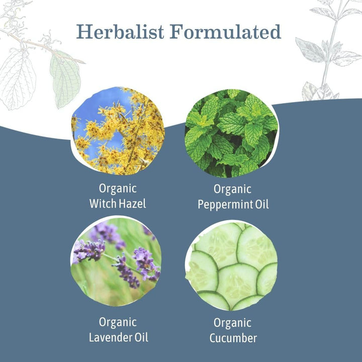 Herbal Perineal Spray | Safe for Pregnancy and Postpartum Recovery, Witch Hazel Natural Cooling Spray For After Birth Feminine Care Essentials, No Benzocaine or Butane, 4-Fluid Ounce