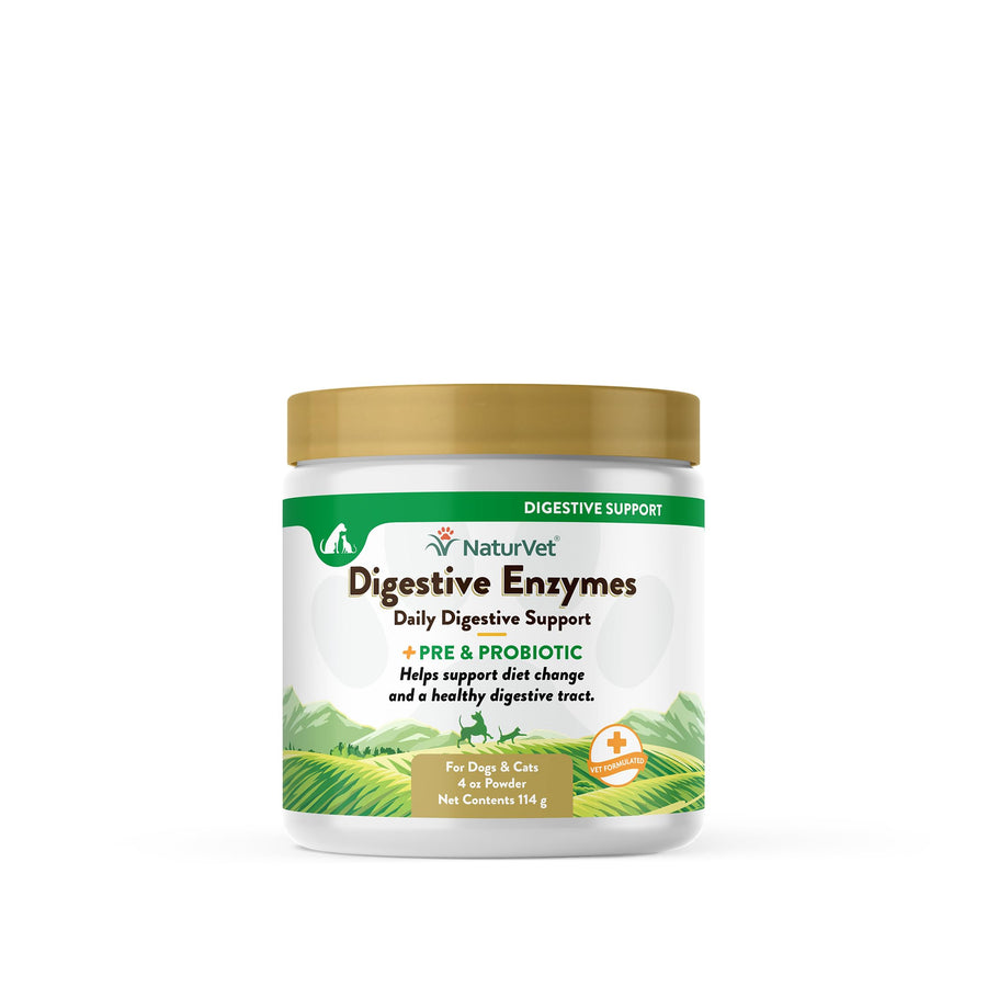 – Digestive Enzymes for Dogs - Plus Probiotics & Prebiotics | Helps Support Diet Change & A Healthy Digestive Tract | for Dogs & Cats | 4 oz Powder